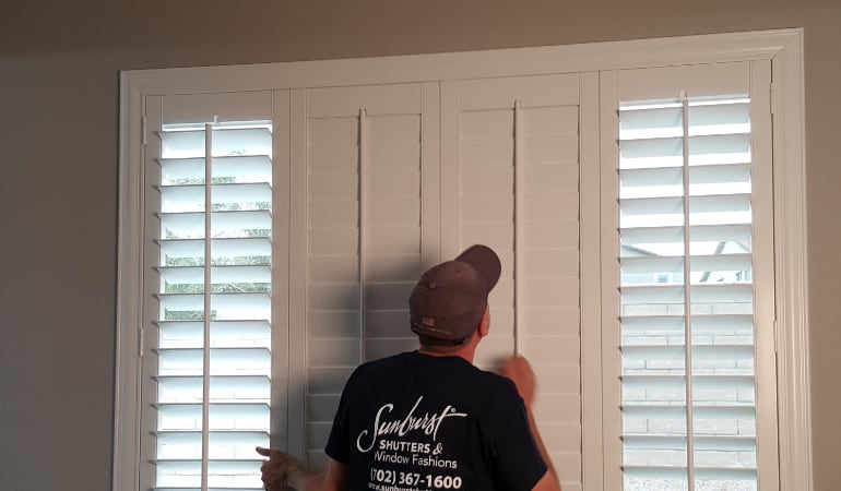 Installation of plantation shutters in Cleveland
